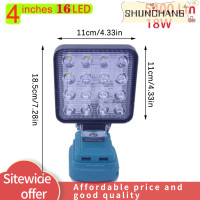 ราคา SHUNCHANG Makita ไฟทำงาน LED แบตเตอรี่ Li ion 18V แบบพกพา ไฟฉายขนาด3 4 6 8นิ้วโคมไฟฉุกเฉินโคมไฟตั้งแคมป์ (22104256875)