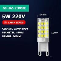 ราคา 10ชิ้นหลอดไฟ LED G4 G9 E14 3W 5W 7W 9W AC220V อบอุ่นสีขาว3000K 6000K ไฟหลอดไฟข้าวโพด (21743180152)