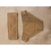 ราคา พร้อมส่ง ชุดว่ายน้ำหญิง บิกินี่เกาะอก กางเกงเอวต่ำ มีฟองน้ำและซับใน (12610421341)