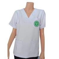 ราคา เสื้อกาวน์ สีขาว คอวี เสื้อพยาบาล ผู้ชาย ผู้หญิง ปักตรากระทรวงสาธารณสุข (18930510023)