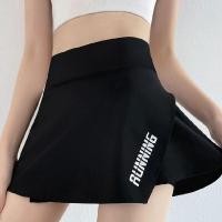 ราคา FreeShipMAX HANZHAN กระโปรงกางเกงเทนนิสกีฬาแยกชิ้นกันเดินกระโปรงสั้นใส่เล่นโยคะชุดคลุมสะโพกวิ่งเล่นจอมปลอมกระโปรงออกกำลังกายผู้หญิง (22536332567)