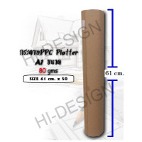 ราคา กระดาษขาวพล็อตเตอร์ PPC A1 80 แกรม ชนิดม้วน แกน 2 นิ้ว ขนาด 61 cm X 50 m (21425795435)