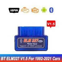 ราคา V1 5 OBD2 Obdii Super MINI ELM327 Bluetooth รุ่น2 1ข้อผิดพลาด Coder Android Torque เครื่องสแกนรหัสรถสำหรับหลายยี่ห้อ (20918443645)