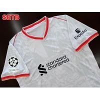 ราคา เสื้อฟุตบอลสโมสร ทีม ลิเวอร์พูล เยือนตัวที่3 สีขาว ล่าสุดปี 2024 25 AA0101 เกรดแฟนบอล รับทำชื่อ เบอร์ ไซส์เอเชีย XS 4XL (22602532184)