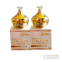 ราคา 2 กล่อง Wises Nano Collagen sunscreen SPF 50PA กันแดดหน้าเนียน ไวซ์ กันแดดนาโนคอลลาเจน เกลี่ยง่าย ไม่เป็นคราบ (22548208453)