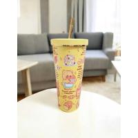 ราคา แก้วเก็บอุณหภูมิน้องหมีเนย ขอบสีทอง ขนาด 750 ml สแตนเลส 304 งานคุณภาพดี สกรีนสวยเนียน พร้อมหลอดสแตนเลส แปรงล้าง ความสูงแก้วน้ำ 21 cm (22435670101)