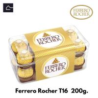 ราคา Ferrero Rocher ช็อคโกแลตเฟอร์เรโร่ 16 pcs ขนาด 200 กรัม g มี 16 ลูก ล็อตใหม่ BBE 10 2024 (21786523583)