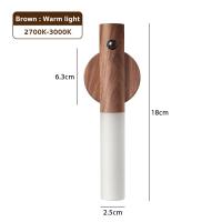 ราคา โคมไฟติดผนัง สมาร์ทไฟ LED Motion Sensor ไฟกลางคืนตู้ led โคมไฟหัวเตียง ไฟLED ไฟติดห้องนอน ชาร์จUSB ไฟติดผนังแบบไร้สาย (22640128381)