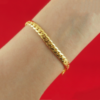 ราคา Flash Sale มีเก็บเงินปลายทาง สร้อยข้อมือทอง 0 6 กรัม มีใบรับประกันสินค้า ขายได้ จำนำได้ สร้อยข้อมือทอง 1 บาท งานเคลือบแก้ว เหมือนแท้ 100 ชุบเศษทองเยาวราช กำไลข้อมือทอง ทองโคลนนิ่ง ทองชุบ ทองปลอม ทองเค
