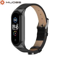 ราคา MIJOBS Mi Smart Band 8 9 สำหรับ Xiao Mi Mi Band 5 Mi Band 6 Mi Band 8 Mi Band 7 Mi Smart Band 6สายรัดข้อมือสำหรับ Mi Band 4สร้อยข้อมือ PU หนังสายรัดข้อมือนาฬิกาสำหรับ Mi Band 3 NFC Global Version อุปก