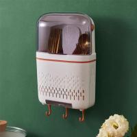 ราคา พร้อมส่ง กล่องเก็บช้อนส้อม กล่องเก็บช้อนส้อมติดผนัง กล่องเก็บตะเกียบ มีฝา ที่เก็บตะเกียบ ที่ใส่ช้อนส้อม (20860782434)