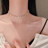 ราคา สร้อยคอโชคเกอร์ จี้รูปหัวใจ ผีเสื้อ ประดับไข่มุก คริสตัล หรูหรา เครื่องประดับ สําหรับผู้หญิง 2024 (21617518414)