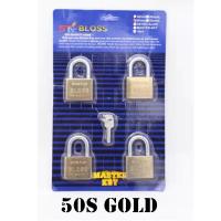 ราคา MASTER KEY กุญแจคีย์ไลด์ 50 MM 4 ตัวชุด อเมซอน super lock titanium ดอกกุญแจไขได้ทุกตัว (22510486525)
