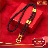 ราคา สร้อยคอห้อยพระ สร้อยคอเชือกร่ม คั่นทอง ยาว 20 26นิ้ว สร้อยพระ เชือกร่ม ทองเคลือบแก้ว สร้อยคอผู้ชาย สร้อยคอ (17447901124)