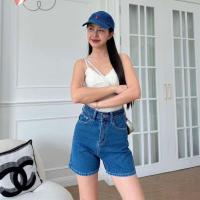 ราคา ᴄʜᴀʀʟᴏᴛᴛᴇ กางเกงยีนส์ขาสั้น2ส่วน เอวสูง เป้ายาว ผ้าไม่ยืด กางเกงยีนส์ผู้หญิง S 3XL (22700345745)