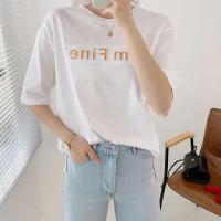 ราคา KDAShop เสื้อยืดพิมลาย Im Fine ตัวอักษรวิ้งๆ โทนสีเสื้อน่ารัก ใส่ได้กับทุกชุดของคุณ (8144198145)