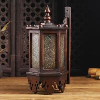 ราคา ไม้เนื้อแข็งโคมไฟติดผนังโคมไฟวินเทจตกแต่งโคมไฟติดผนังบาร์ตกแต่งร้านกาแฟทางเดินบันไดระเบียงโคมไฟ โคมไฟติดผนังหกเหลี่ยม โคมไฟติดผนังไม้เนื้อแข็ง (21327261357)