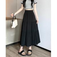 ราคา กระโปรงเอวสูง กระโปรงชั้น เอวยางยืด ระบาย3ชั้น ไม่อบอ้าว 16350 (22582288697)