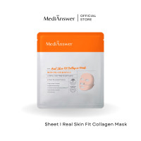 ราคา REAL SKIN FIT COLLAGEN MASK MEDIANSWER มาสก์คอลลาเจน สูตรฟื้นฟูผิวอย่างล้ำลึก SHEET BOX (22325270321)