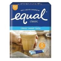 ราคา Equal Classic 0 Calorie Sweetener อิควล คลาสสิค สารให้ความหวานแทนน้ำตาล 1g x 100sachets (812542848)