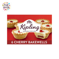 ราคา Mr Kipling Cherry Bakewells Tarts 6 Pack มิสเตอร์ คิปลิง พายผลไม้ แป้งพายเนื้อเบาบางพร้อมชั้นของสปันจ์ฟรานจิเพนแยมผลไม้ (22436901943)