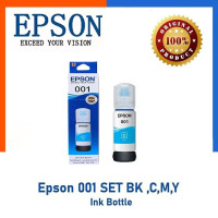 ราคา หมึก EPSON 001 หมึกแท้ 100 พร้อมกล่อง BK C M Y4 สี เหมาะสำหรับ EpsonT03Y100 T03Y200 T03Y300 Y03Y400L4150L4160 L6160 (22800621622)