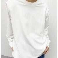 ราคา POND 2024 เสื้อยืดคอกลมแขนยาวสีขาวดีไซน์ใหม่สำหรับผู้ชาย ทรงหลวม เทรนด์ฤดูใบไม้ผลิและฤดูใบไม้ร่วง เสื้อเชิ้ตแบรนด์เนมสำหรับผู้ชาย (22729348899)