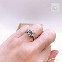 ราคา แหวนเพชรชูเม็ดเดี่ยวขนาดประมาณ8มิล ไซต์เกือบ2 กะรัต สีทองขาว (22475485768)