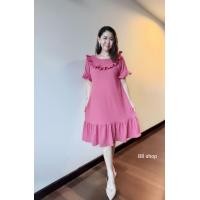 ราคา Fashion Dress New Collection เดรสสั้นระบายอก เดรสสั้นสีพื้นใส่ออกงาน เดรสยืดผ้าย่น ชุดทำงาน ชุดใส่ออกงาน ชุดสุภาพ เดรสทำงาน เดรสโทนสีสุภาพสวยๆ (16346529579)