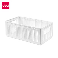 ราคา Deli ตะกร้าใส่ของ ตะกร้าใส่ของแบ่งช่อง ตะกร้าพลาสติก มีแผ่นกั้นสำหรับปรับแบ่งสัดส่วน วางซ้อนกันได้ พับเก็บได้ ไม่เสียรูป ใส่ของอเนกประสงค์ Storage Box (22474280096)