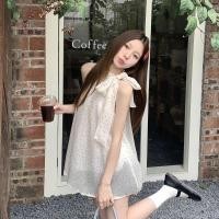 ราคา เสื้อเชิ้ตสตรีผูกคอผูกโบว์เสื้อแขนกุด (22318382436)