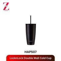 ราคา LocknLock แก้วพลาสติก 2 ชั้นพร้อมหลอด Double Wall Cold Cup รุ่น HAP507 (22088558655)
