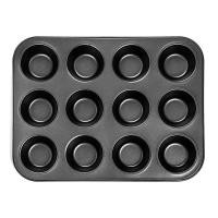 ราคา Heavy duty carbon steel cupcake baking tray12 mini cup cupcake shaped cake pannonstick cupcake baking tray cupcake mold (20913594522)