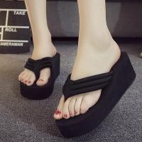 ราคา Open Toe Women Wedge Sandals Thong Flip Flops Platform Slippers Summer Beach Outdoor Slides Woman Height Increased Sandles (19736079696)