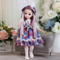 ราคา PUZHE Dress Up BJD Doll with Clothes 3D Eyes Removable Joints Doll Mini Dolls 30cm Girls Gifts (20875429872)