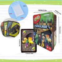 ราคา UNO Minecraft Metal Box การ์ดหนาเหมาะสำหรับ 2 10 คน จากวิดีโอเกมยอดนิยมอย่าง Minecraft (21428799752)