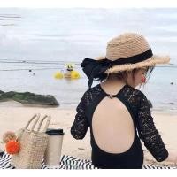 ราคา YIM พร้อมส่ง 202ชุดว่ายน้ำเด็กผู้หญิง เด็กใหม่ฤดูร้อนเจ้าหญิงชุดว่ายน้ำเด็กลูกไม้สีดำวันพีช ชุดว่ายน้ำเด็กแขนยาวเด็กผ (22209510181)