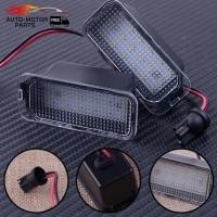 ราคา 1 คู่ ไฟป้ายทะเบียน LED สำหรับ Ford Jaguar XJ XF Fiesta Focus S MAX Grand C MAX Mondeo KUGA Galaxy EcoSport CANbus Ford Focus Carnival Fiesta Mondeo Galaxy dual LED lights (22680005906)
