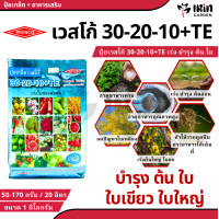 ราคา ปุ๋ย ปุ๋ยเกล็ด เวสโก้ ปุ๋ย เกล็ด 30 20 10 TE ขนาด 1 กิโลกรัม ฮอร์โมนพืช เสริมการเจริญเติบโต ลำต้น ราก ดอก ผล ใบ ใช้ได้กับพืชทุกชนิด ปุ๋ยเคมี ปุ๋ยแนนซ เวสโก้ (22029983289)