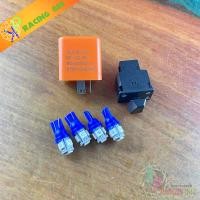 ราคา ชุดรีเรย์พร้อมสวิตช์ไฟเลี้ยว หลอดไฟหน้าหลัง ขั้ว T10 สำหรับ WAVE 110i 2019 2022 ไฟมีให้เลือก2 สี (20545946396)