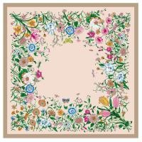 ราคา ผ้าพันคอผ้าคลุมไหล่กันแดดผ้าโพกหัวพิมพ์ลายดอกไม้แมลงผ้าพันคอสี่เหลี่ยมกว้างสำหรับผู้หญิง Syal Sutra ขนาด130ซม 52นิ้วใหม่ฤดูใบไม้ผลิและฤดูใบไม้ร่วง (21946257835)