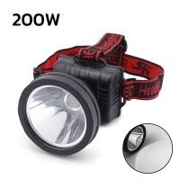 ราคา ไฟฉายคาดหัว ไฟฉายคาดศรีษะ ไฟฉายพกพา head torch light ไฟส่องปลา ไฟส่องกบ ไฟฉาย LED 80W 200W แสงสีขาว สีวอมไวท์ ใช้งานได้ถึง 10 ชั่วโมง ส่องไกลถึง 1000 เมตร ปรับระดับไฟได้ lululight (21858078549)
