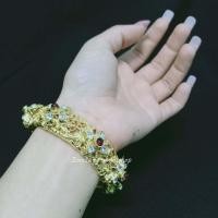 ราคา กำไลข้อมือเจ้าสาว งานสวย มีเพชร มี 3 สีให้เลือก เครื่องประดับเจ้าสาว เครื่องประดับชุดไทย กำไลข้อมือสีทอง กำไลข้อมือสีนาค (11972040222)