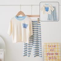ราคา SweetKids พร้อมส่งจากกทม ชุดนอนเด็ก เสื้อแขนสั้นกางเกงขายาว คอกลม ลำลอง 2ชิ้น พิมพ์ลายน่ารัก แฟชั่น ฤดูร้อน (21939269460)