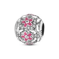 ราคา 100 925 Sterling Silver Pendant Sparkling Snowflake Rose Daisy Flower Bee Clip Charm Bead Fit Original Pandora Bracelet Jewelry (21480409994)