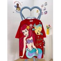 ราคา เสื้อยืด oversize งานสกรีนลายใหญ่เต็มตัว อก44 46 ยาว 28 นิ้ว เนื้อผ้า cotton นางเงือก (22494887216)
