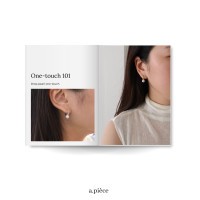 ราคา A piece ต่างหูห่วง silver 925 post One touch 101 collection Drop pearl one touch earrings (22467299948)
