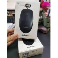 ราคา เม้าส์ยูเอสบี Logitech B100 Optical Mouse USB Black ความละเอียด 800 dpi ขนาดมาตรฐานจับสะดวก สินค้าแท้ประกันศูนย์ (22663560512)