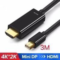 ราคา Mini Display Port DP to HDMI Cable 4K 2160P Adapter 1 8M 3M (22588621406)