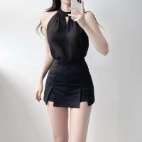 ราคา กระโปรงทรงเอ งานเย็บละเอียด เเบบผ่าข้าง กระโปรงนักศึกษาทรงเอ ทรงเอ ผ่าหน้า ผ่าหลัง 8824 (22662478469)